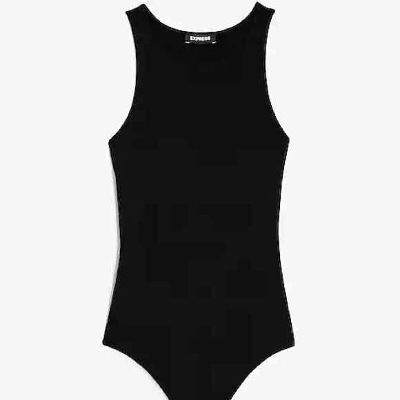 NWT Express Body Contour Silky High Neck Thong Bodysuit - Picture 3 of 4